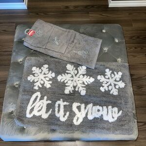 Bath rug & towel set